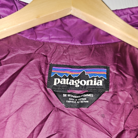 Patagonia Womens Medium Purple Primaloft Jacket Full Zip Quilted FLAWS - Picture 7 of 15